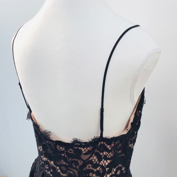 H&M size 10/38 premium collection black and dusty rose lace dress BNWT - Picture 8 of 12